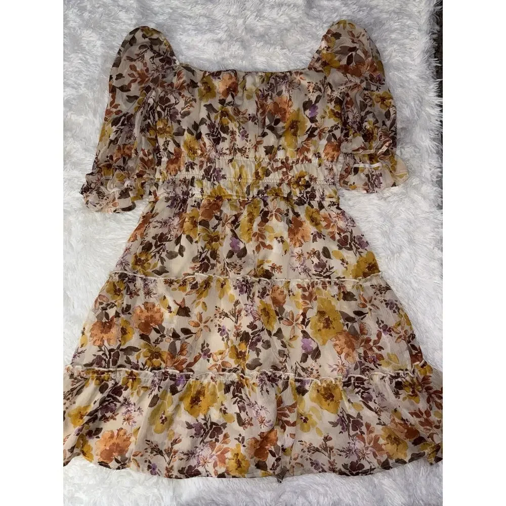 Jun & Ivy women's sz. S floral lined dress. Pretty, grt. shape - Picture 7 of 7